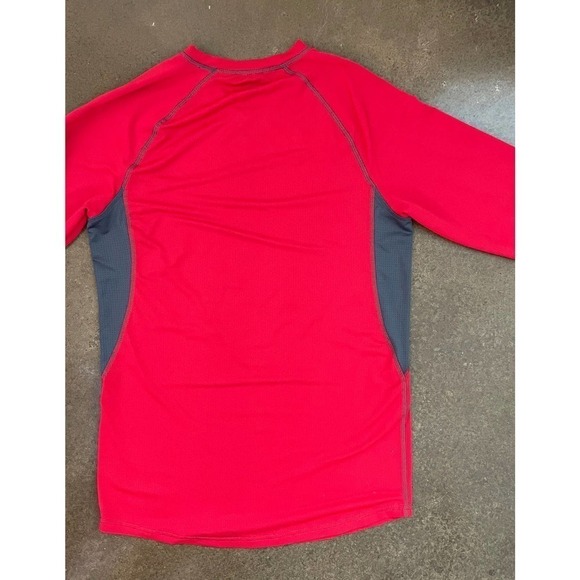 Demarini Baseball Game Day Long Sleeve Shirt Red Gray - Small - Picture 6 of 6